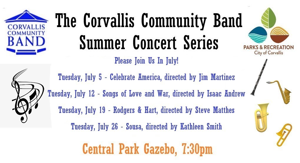 Corvallis Community Band Concert in the Park