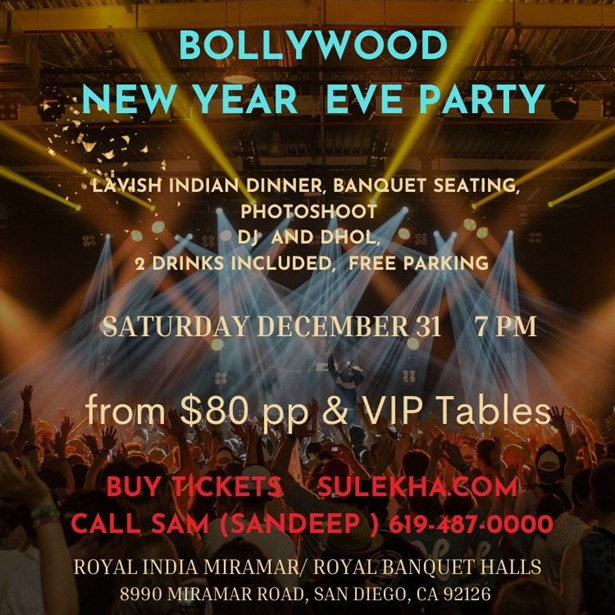 Bollywood New Year Party In San Diego - Bollywood New Year Party In San Diego
