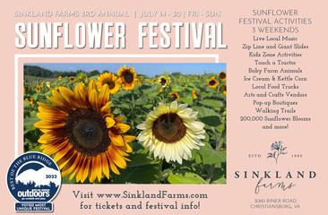 Collegiate Times Events - Sinkland Farms 3rd Annual Sunflower Festival