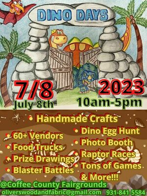 Third Annual Dino Days Crafts Show - Elk Valley Times Events
