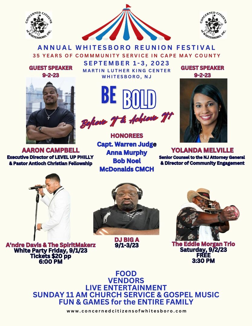 35th ANNIVERSARY of CONCERNED CITIZENS OF WHITESBORO, INC., & ANNUAL WHITESBORO REUNION FESTIVAL