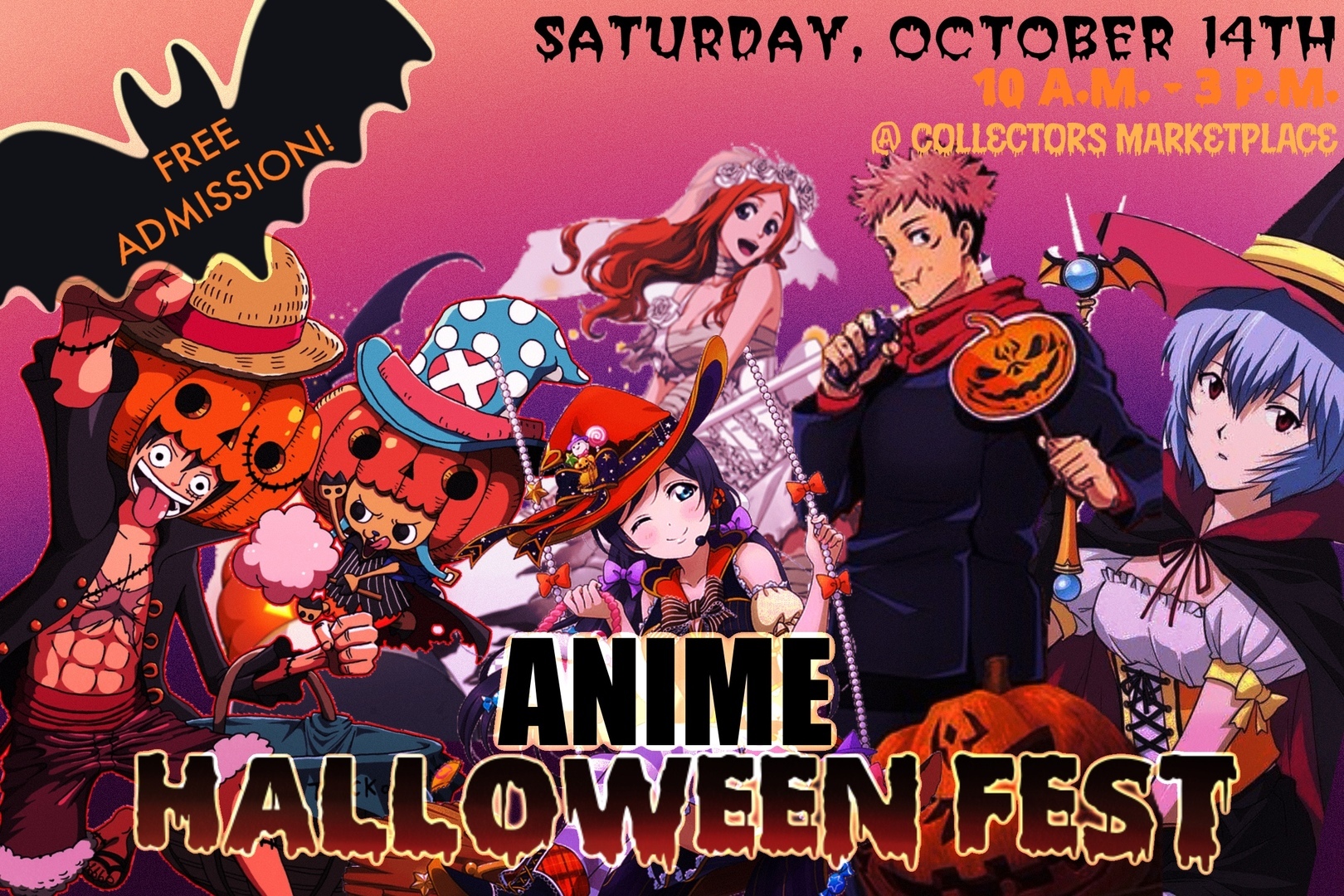 Halloween Anime Fest at Collectors Marketplace