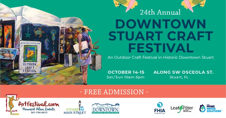 24th Annual Downtown Stuart Craft Festival - Oct. 14-15 - Evvnt Events
