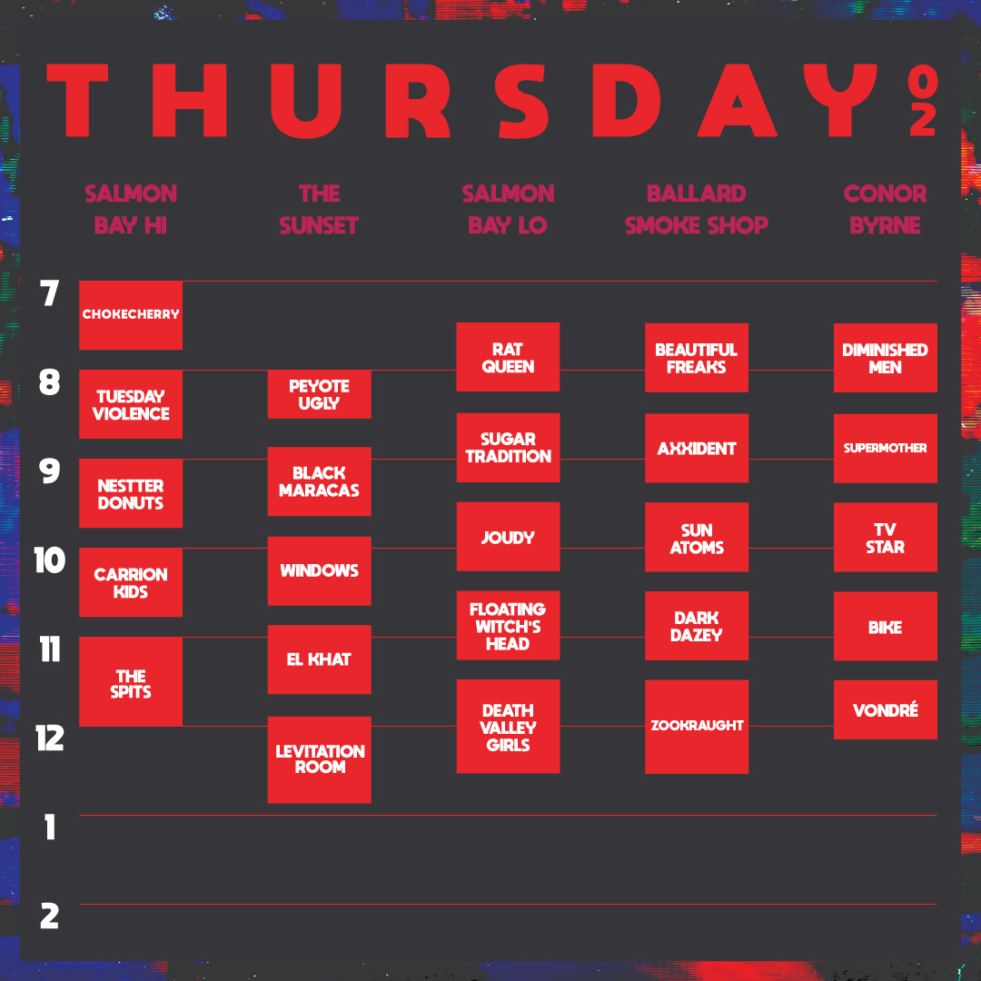 Freakout Festival 2023 - Day 1 Lineup and Schedule (Thursday 11/2) - Freakout Festival 2023 - Day 1 Lineup and Schedule (Thursday 11/2)
