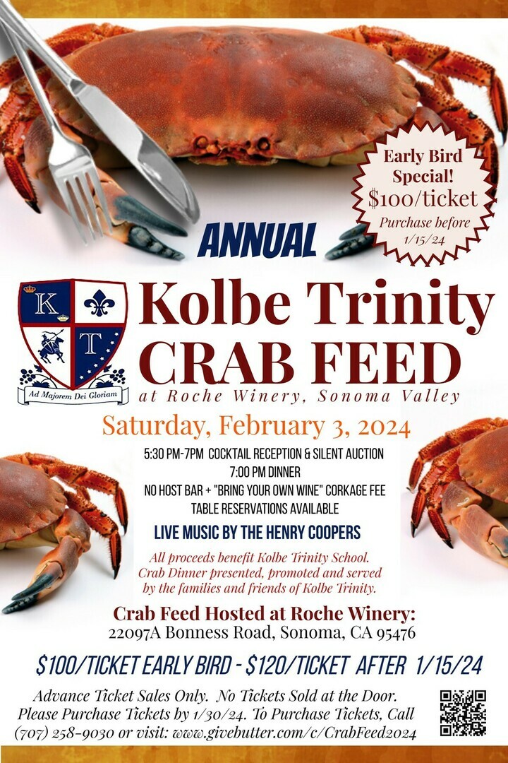 Annual Gourmet Crab Feed @ Roche Winery w/ Raffle, Live Music, and Dancing