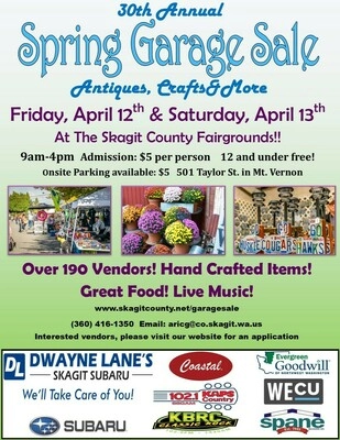 Skagit Valley Herald Events - 30th Annual Skagit County Fairgrounds Spring  Garage Sale