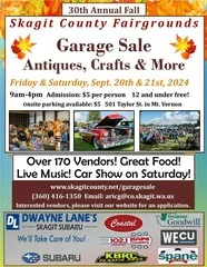 Skagit Valley Herald Events - 30th Annual Skagit County Fairgrounds Fall  Garage Sale