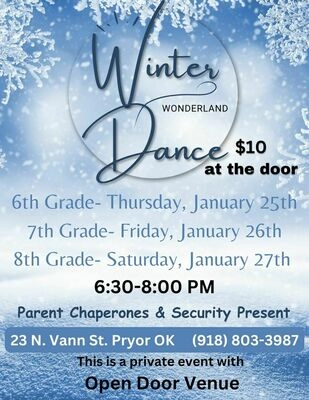 The Pryor Information Publication Events - 8th Grade Dance