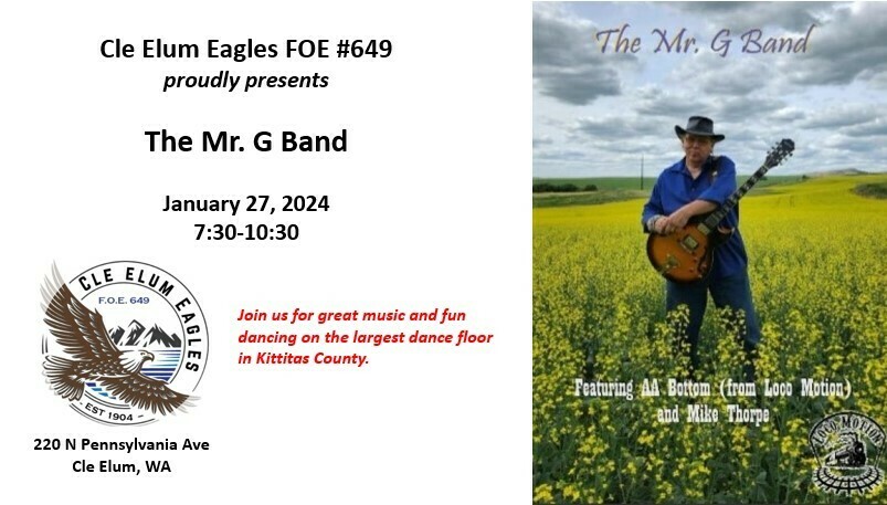 The Mr. G Band at Cle Elum Eagles