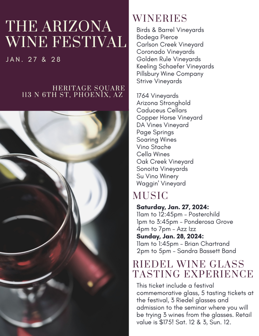 The Arizona Wine Festival @ Heritage Square - The Arizona Wine Festival @ Heritage Square