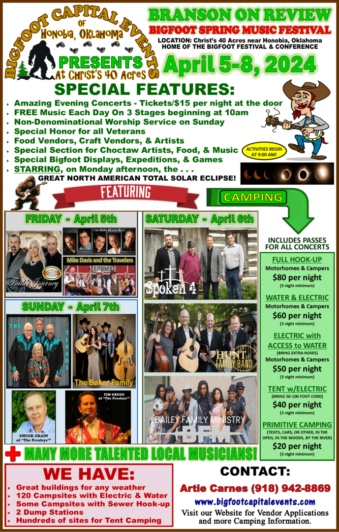 Bigfoot Spring Music Festival