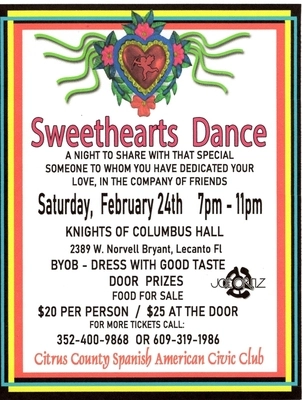 Citrus County Chronicle Events - Spanish American Civic Club Sweethearts  Dance