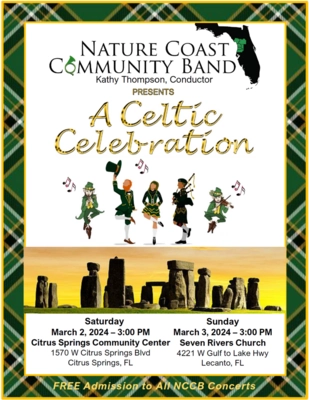 Nature Coast Community Band Presents: A Celtic Celebration - Citrus County  Chronicle Events