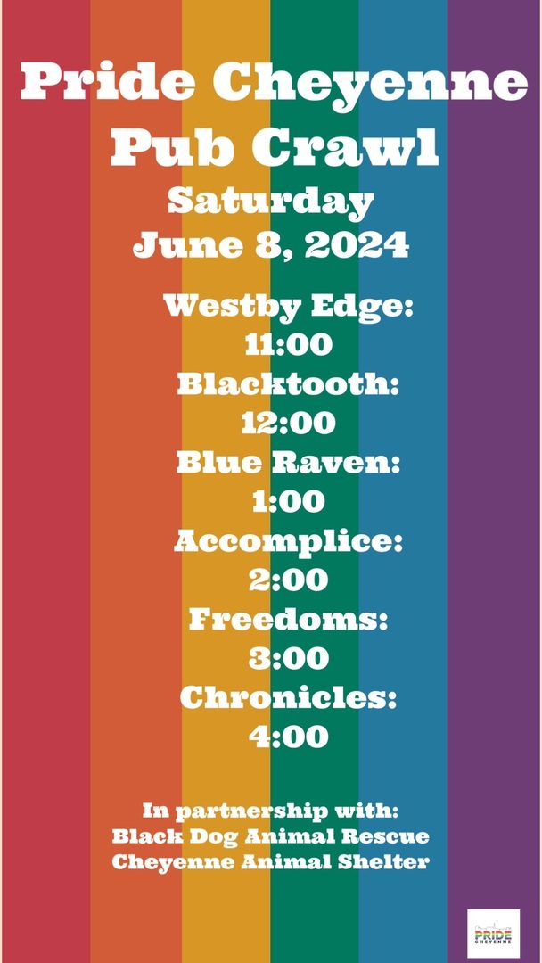 Pride Cheyenne Pub Crawl 2024