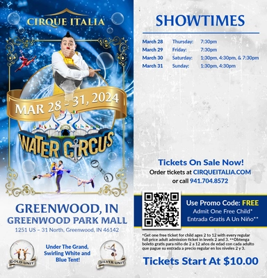 WTHR-TV Events Cirque Italia Greenwood, IN