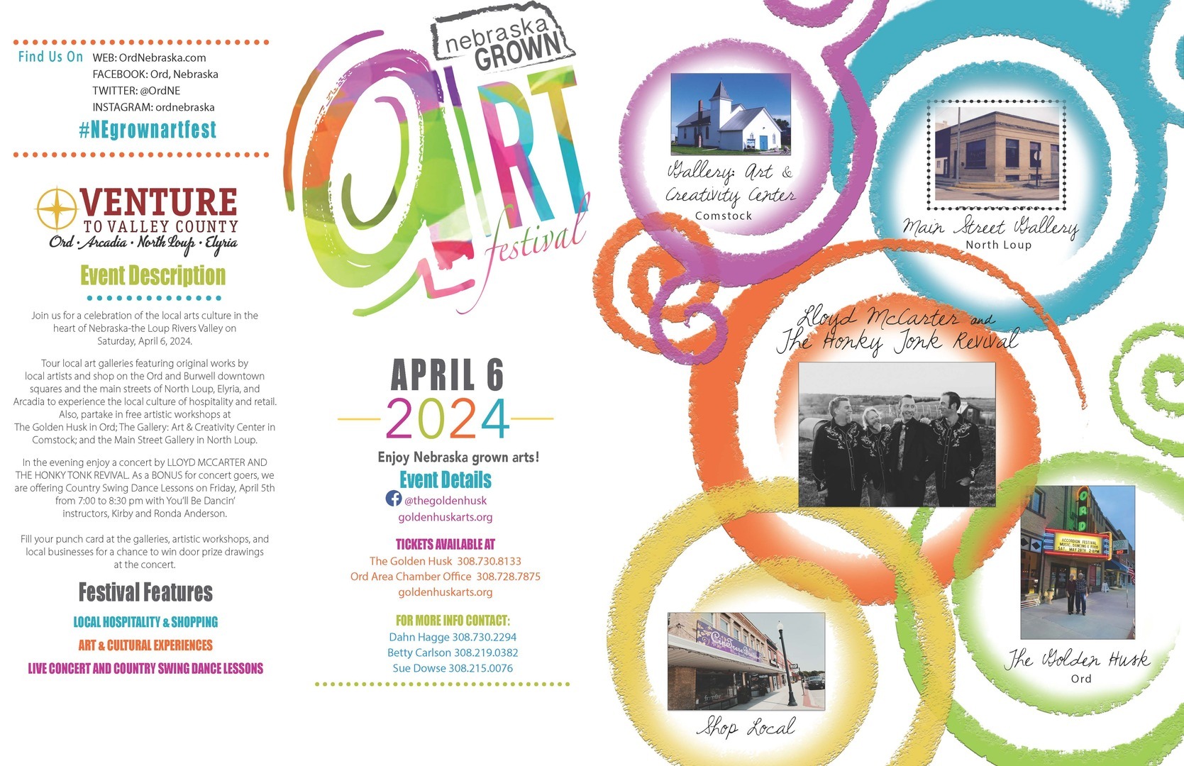 Nebraska Grown Art Festival & Lloyd McCarter and The Honky-Tonk Revival Concert - Nebraska Grown Art Festival & Lloyd McCarter and The Honky-Tonk Revival Concert
