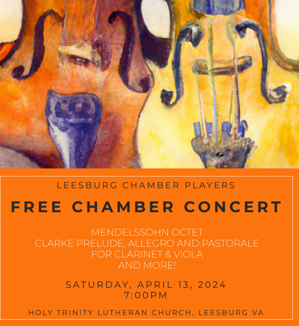 LEESBURG CHAMBER MUSIC CONCERT APRIL 13