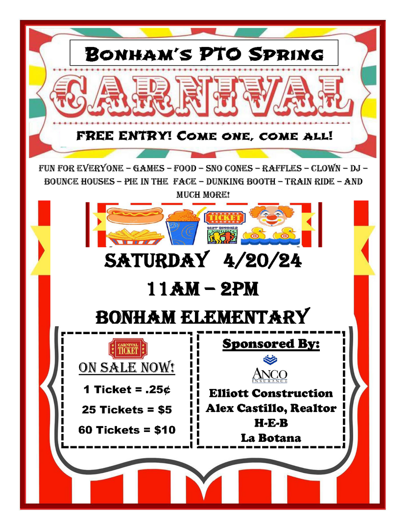 Bonham Elementary Spring Carnival