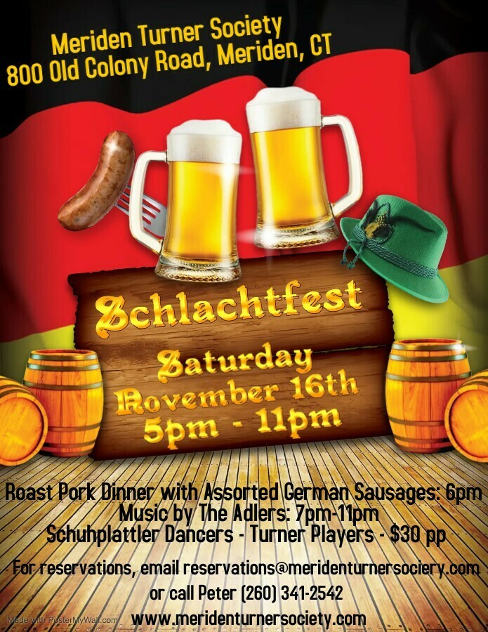 Schlachtfest at The Meriden Turner Halle