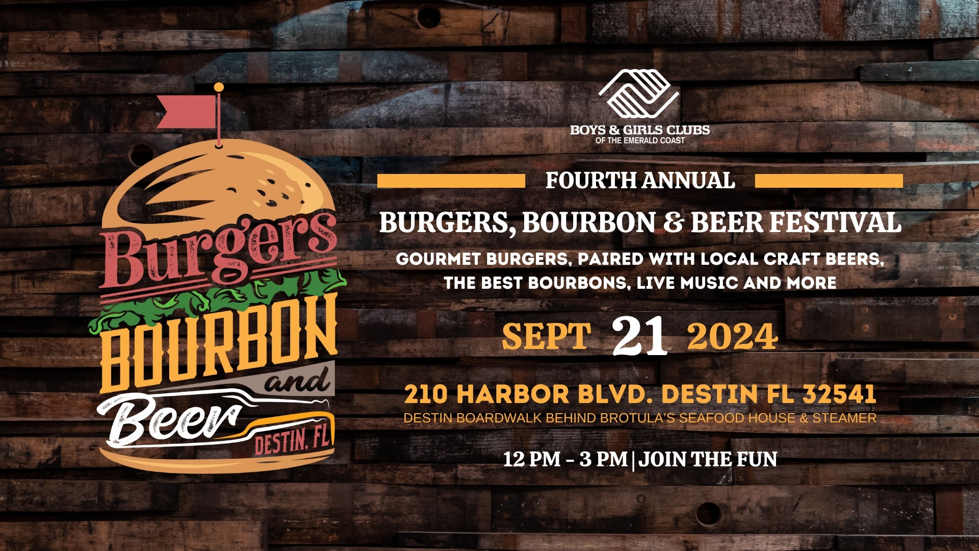 4th Annual Burgers, Bourbon, & Beer Festival