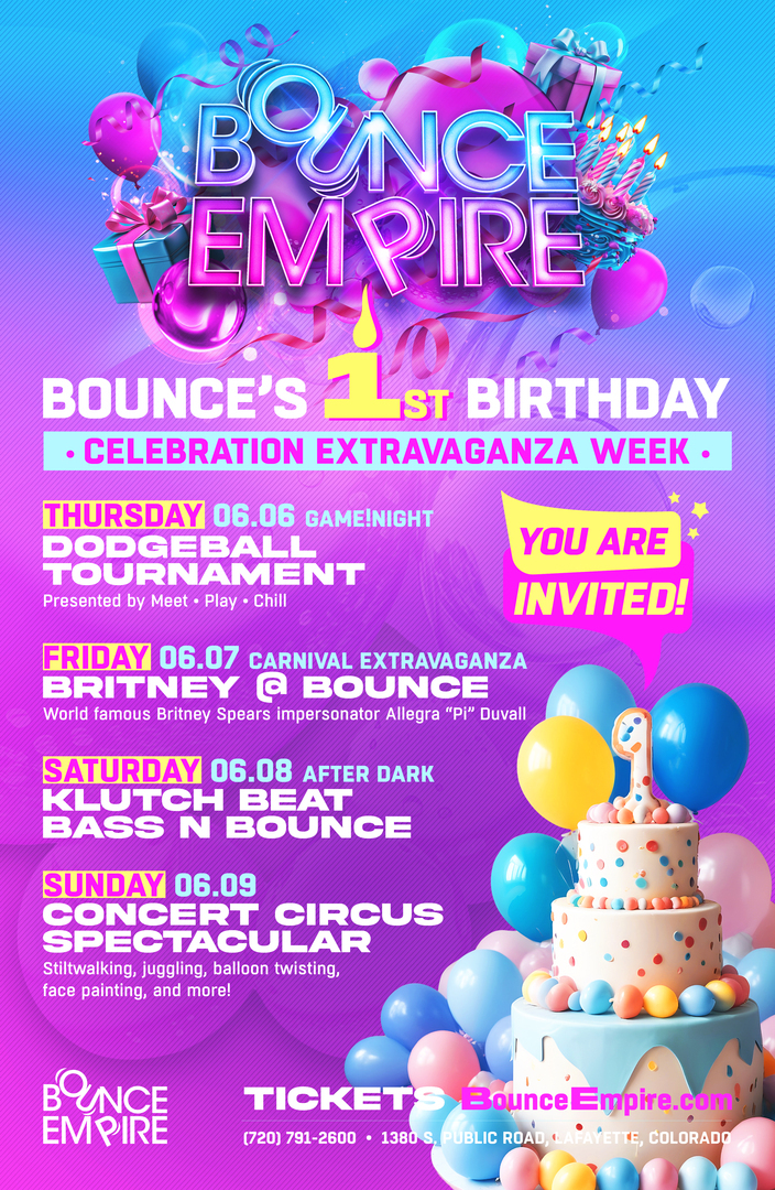 Bounce Empire's First Birthday