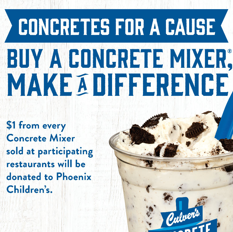 Culver's Concrete Mixer for a Cause