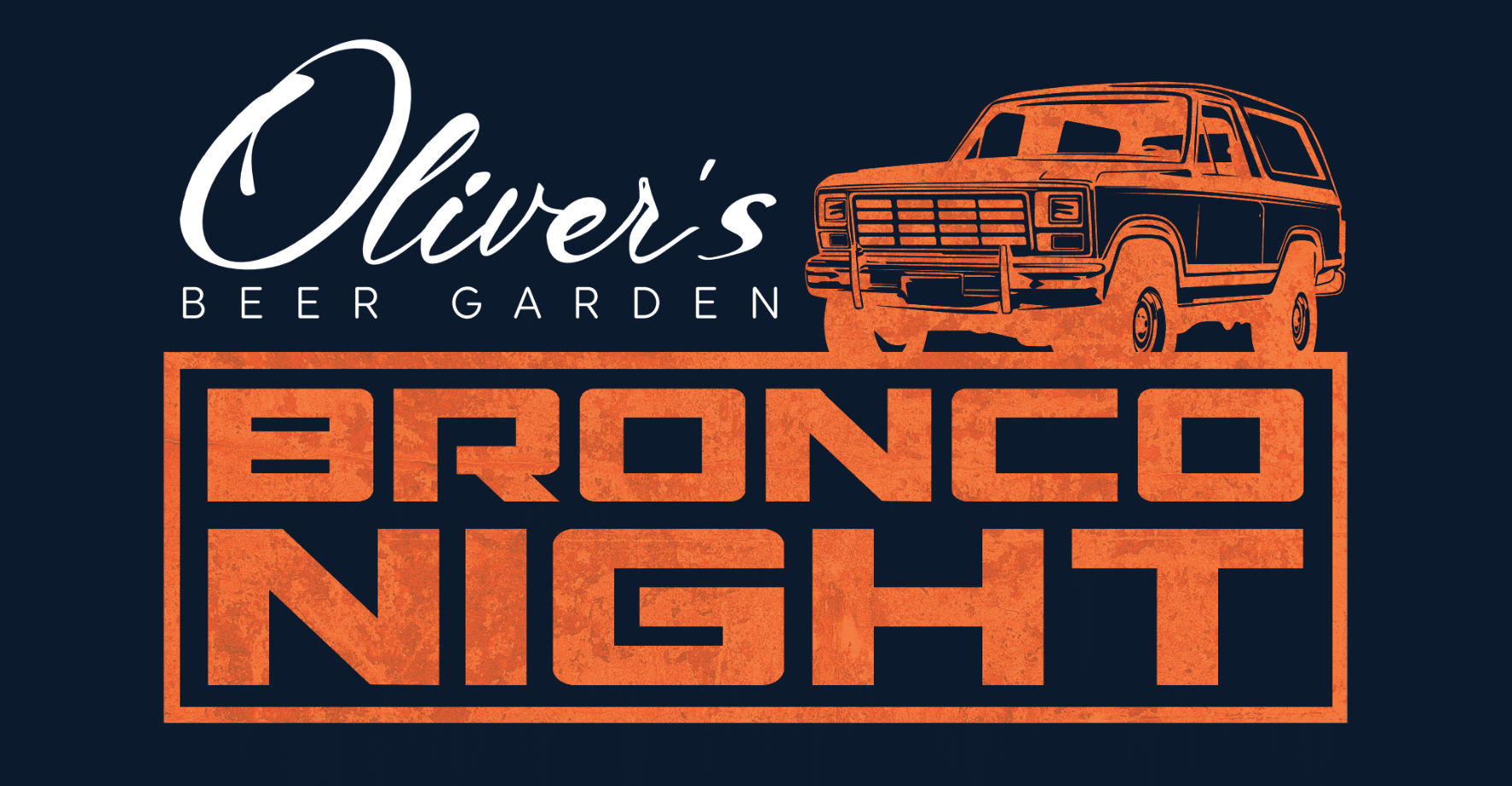 Bronco Night - Oliver's Beer Garden