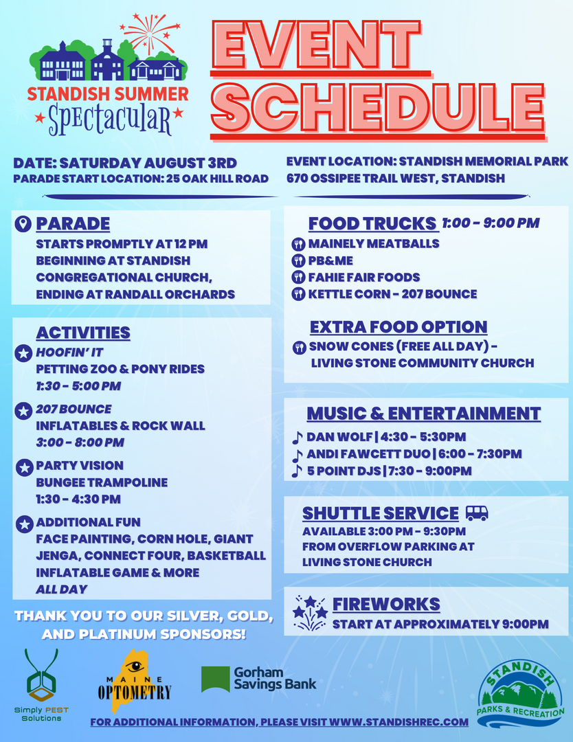Standish Summer Spectacular