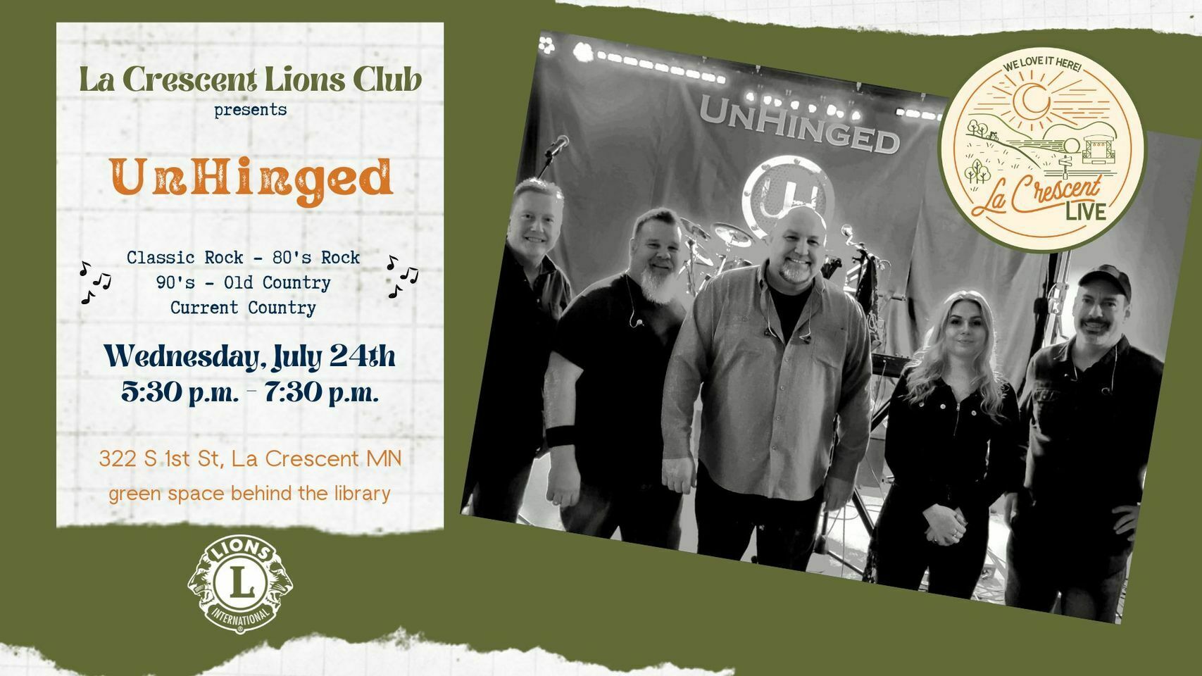 La Crescent Live with UnHinged!