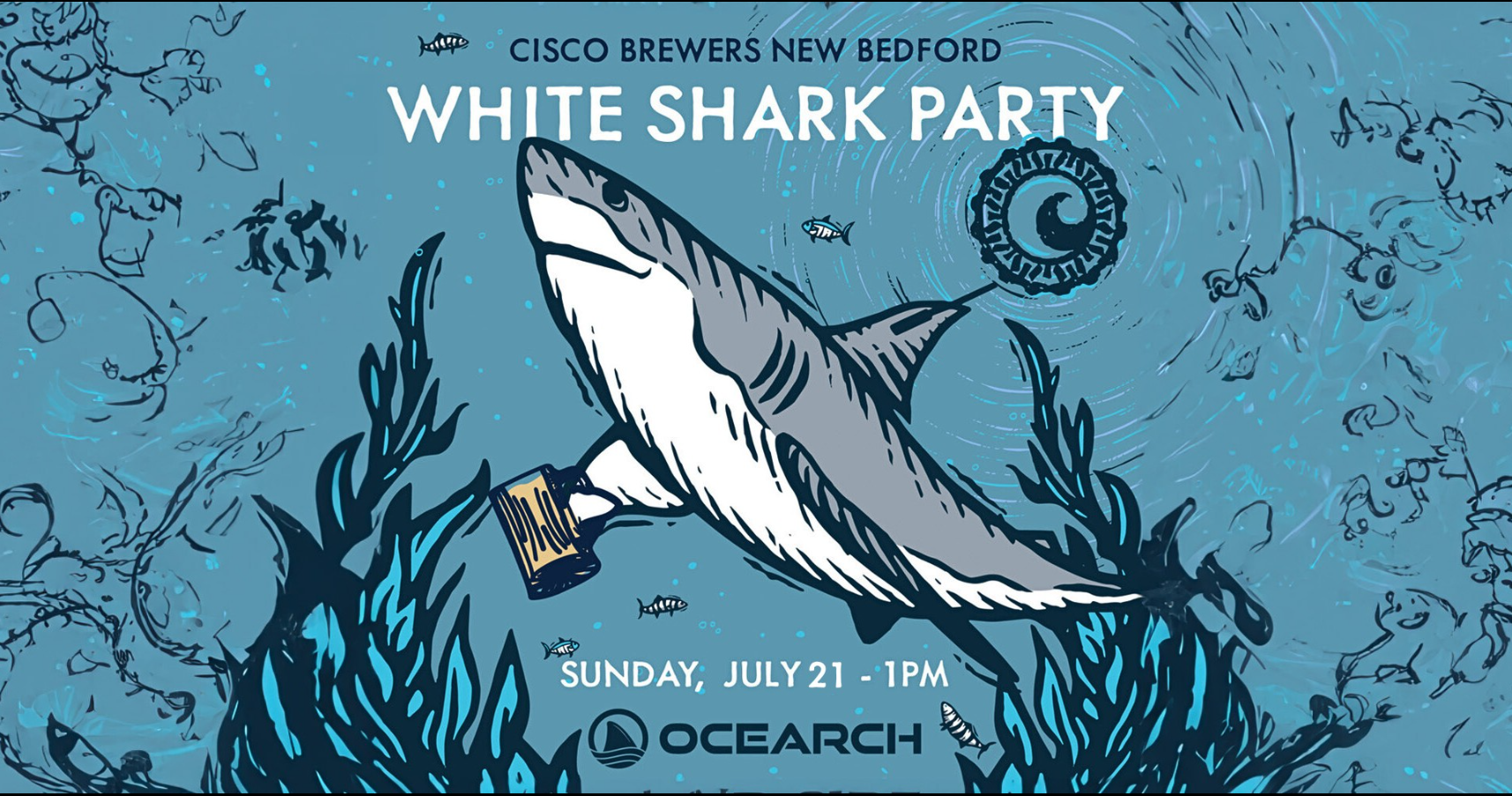 White Shark Party at Cisco Brewers New Bedford Sunday July 21 2024