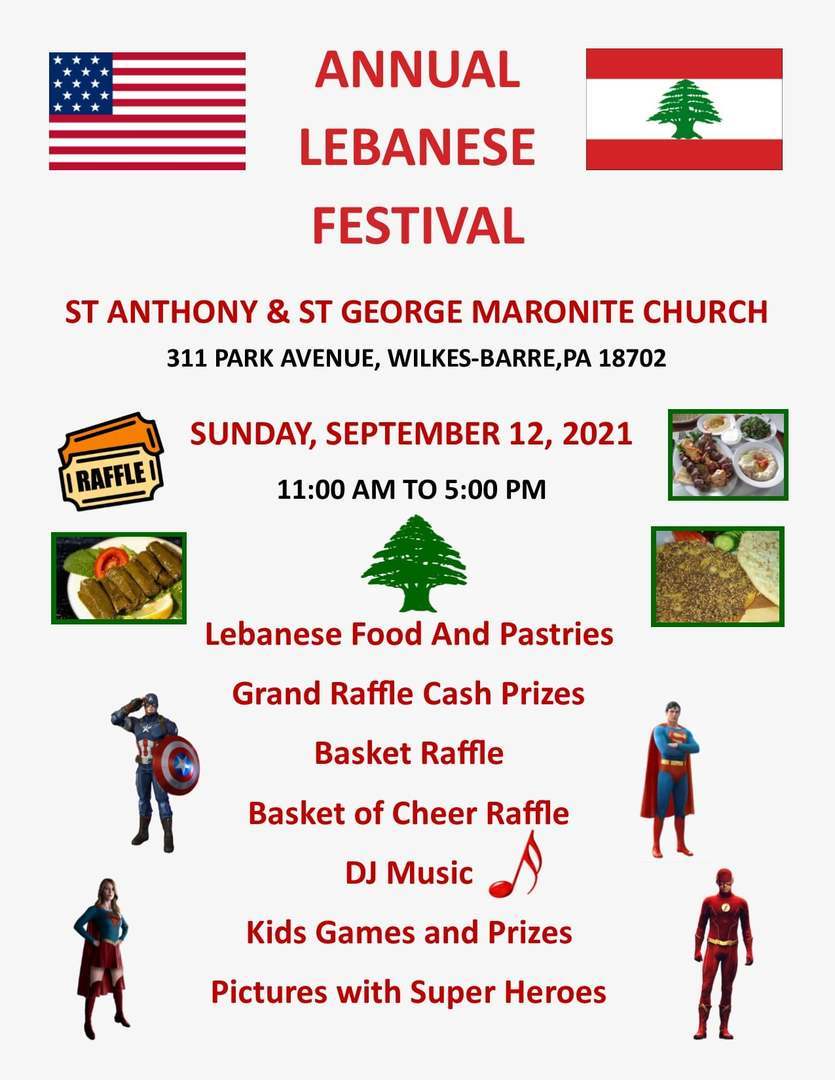 St. Anthony & St. George Maronite Church Annual Lebanese Festival