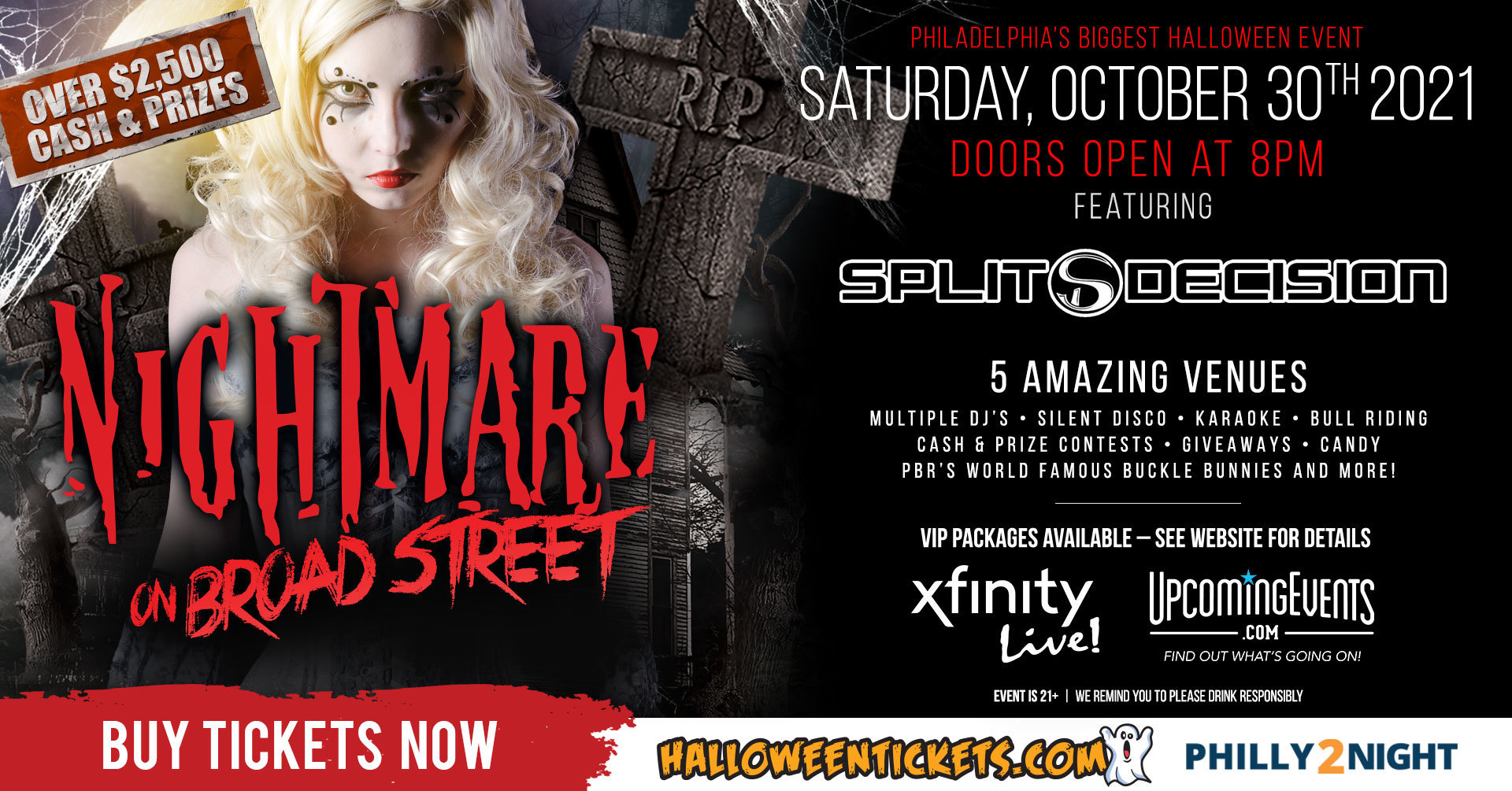 Nightmare on Broad Street Halloween Bash - Nightmare on Broad Street Halloween Bash