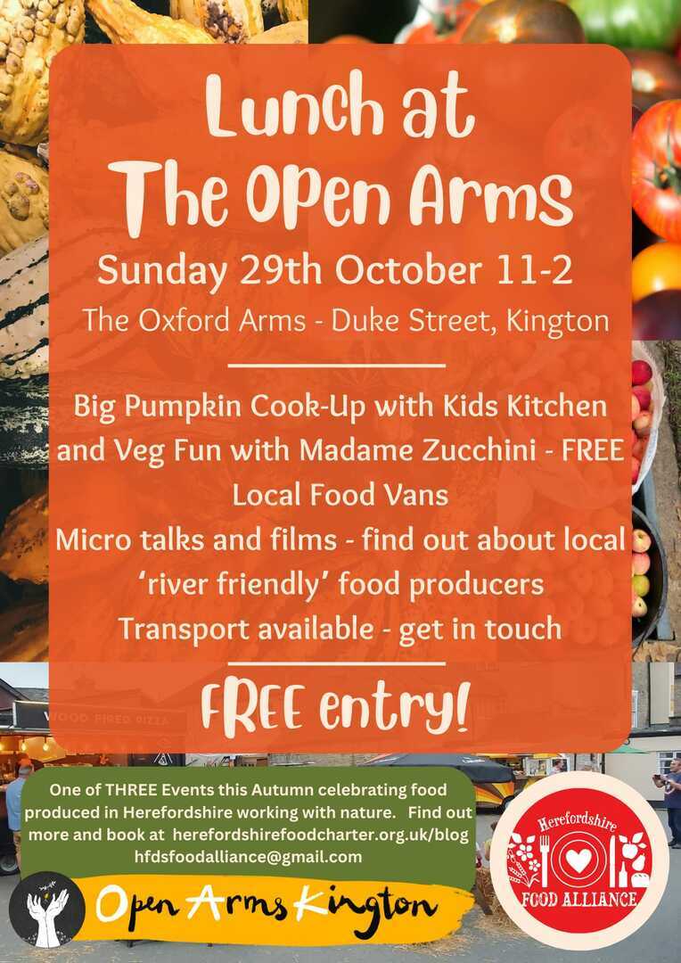 Autumn Feast! Lunch at The Oxford Arms Kington with the Herefordshire Food Alliance 29th October - Autumn Feast! Lunch at The Oxford Arms Kington with the Herefordshire Food Alliance 29th October